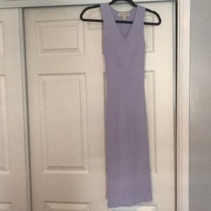 Michael Kors Ribbed Lavender Dress